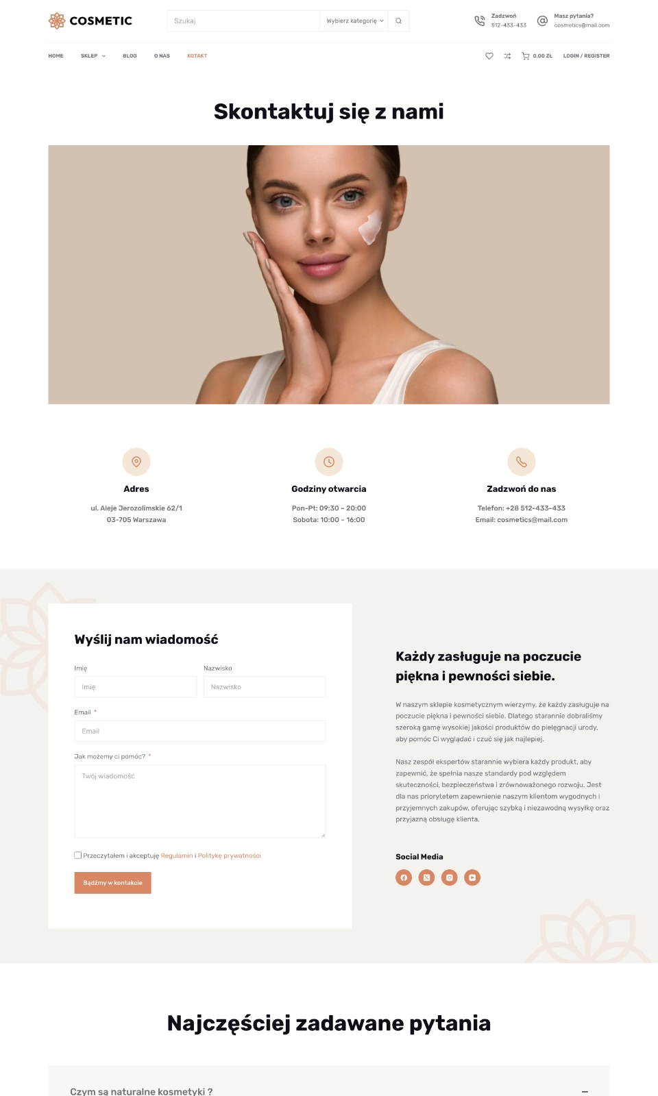 COSMETICS kontakt
