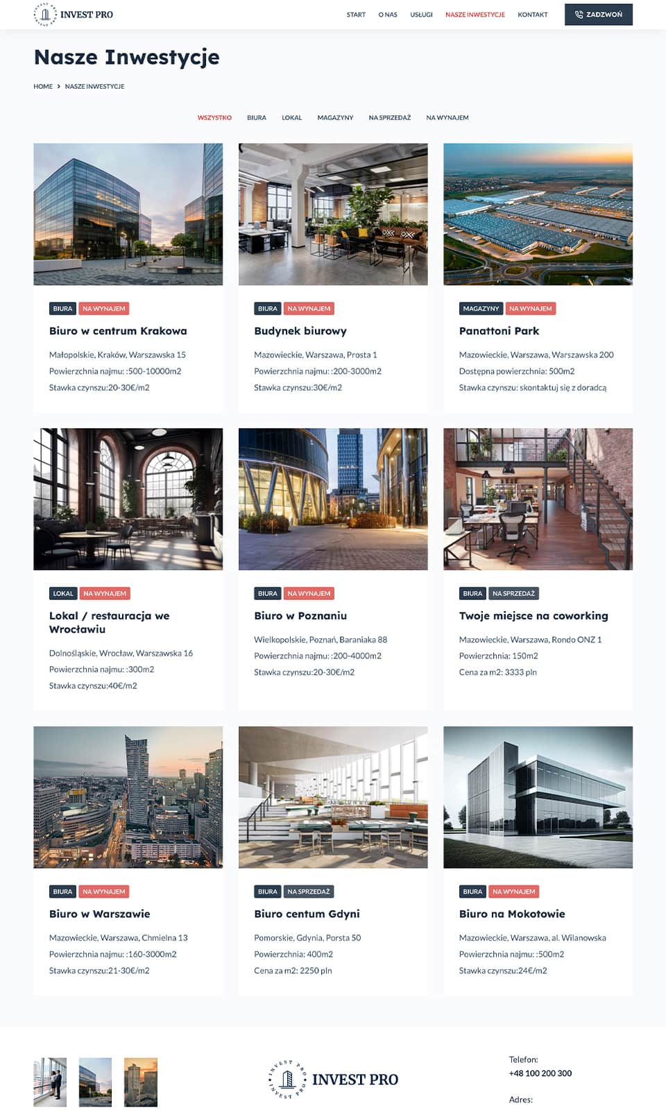 Invest Pro archiwum  wiolipcreates projektowanie stron internetowych landing page
