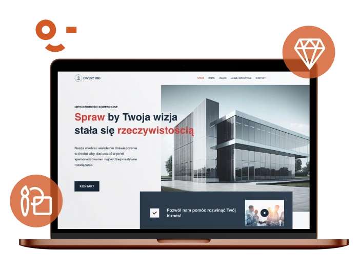 Invest Pro wiolipcreates projektowanie stron internetowych landing page