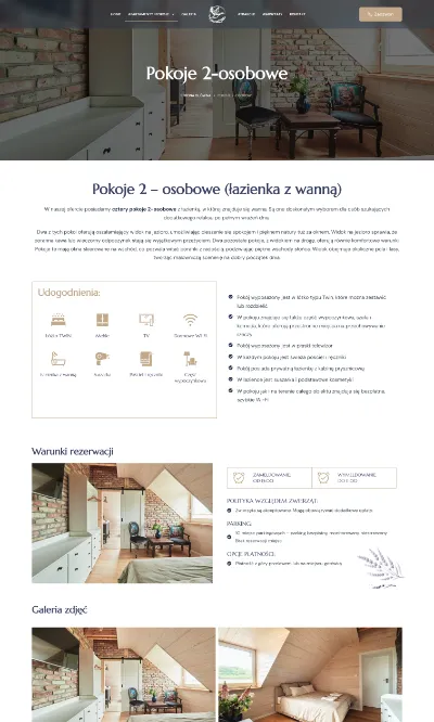 Pensjonat Królowa Kaczek wiolipcreates projektowanie stron internetowych landing page