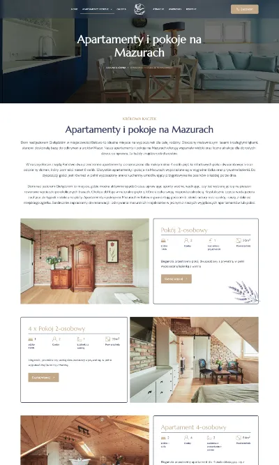 Pensjonat Królowa Kaczek wiolipcreates projektowanie stron internetowych landing page