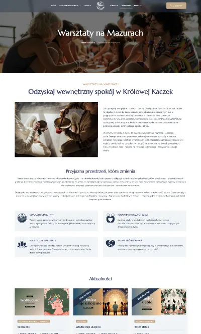 Pensjonat Królowa Kaczek wiolipcreates projektowanie stron internetowych landing page